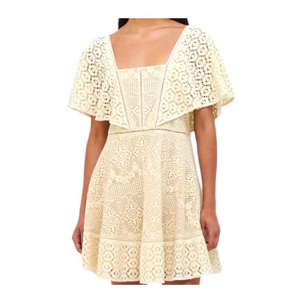 Jonathan Simkhai Avalon Crochet Coverup Dress Size S